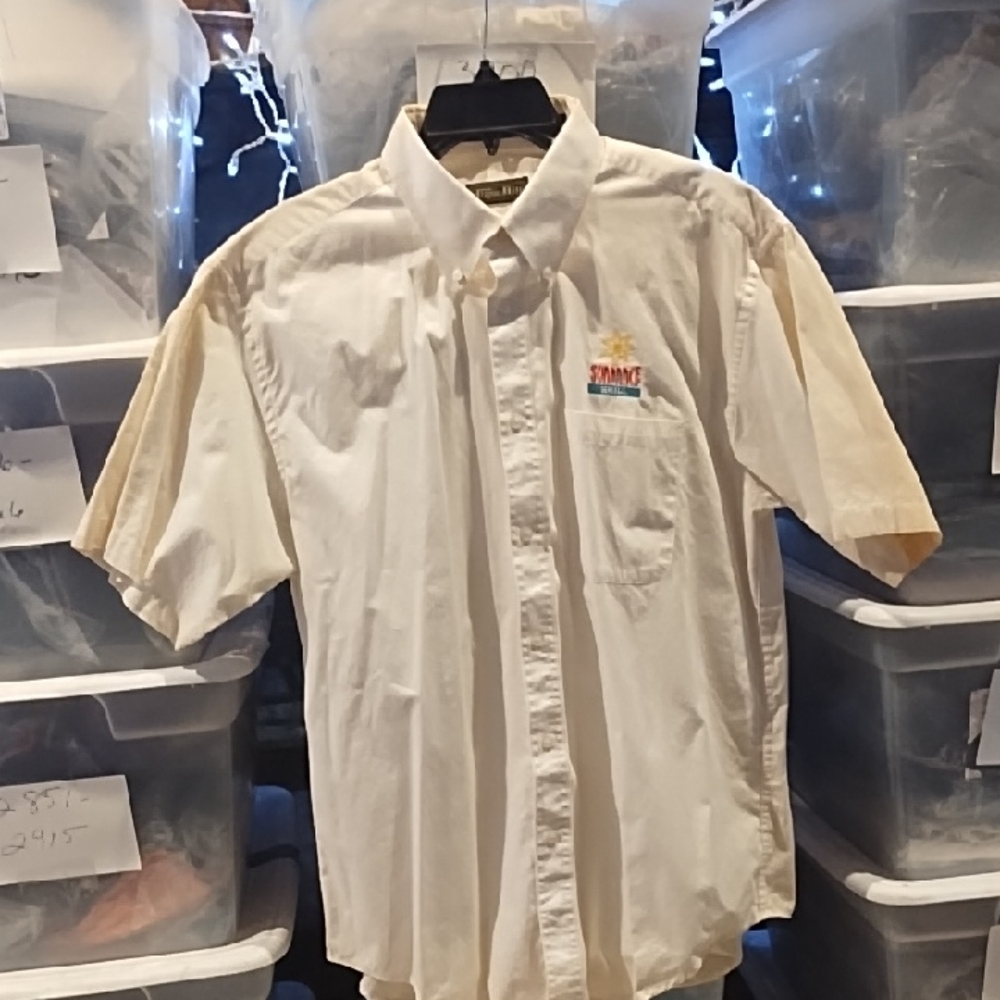 Tiger Hill Men's Cream Short Sleeve Shirt